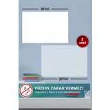 Pi Papers Akıllı Kağıt - 60x100 Cm 1 Şeffaf+1 Beyaz, Yeri Değiştirilebilir, Taşınabilir, Pratik Yazı Tahtası