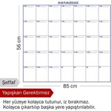 Pi Papers Aylık Plan Çizelgesi - Yapışkansız Tutunan, Not, Kağıt, Fotoğraf Tutucu Özellikli Akıllı Kağıt Pano