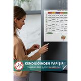 Pi Papers Haftalık Yemek Menüsü Planlayıcı, Buzdolabı Beyaz Yazı Tahtası, Alışveriş Listesi, Sihirli Kağıt