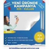 Pi Papers Kes Kullan Akıllı Kağıt - 5 Metre Beyaz, Statik Tutunma Ve Kağıt Tutucu Özellikli, Yazı Tahtası