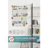 Pi Papers Renkli Haftalık Planlayıcı, Yazılıp Silinebilir Akıllı Kağıt, Sihirli Kağıt, Duvar Planlayıcı