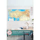 Pi Papers Türkiye Fiziki Haritası, Yüzeye Zarar Vermeyen Yapışkansız Tutunan Sihirli Akıllı Kağıt, Harita