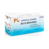 Pi Sütür İpliği 3/0 - İpek Örgülü Sütür İpliği 12 Adet