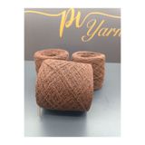 Pİ Yarn %100 pamuk el örgü ipi 500 gr kahverengi