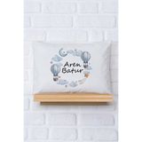 Pia Baby %100 Pamuk İsim Yazılı Erkek Bebek Yastık Kılıfı – 35x45 cm Organik Baskı