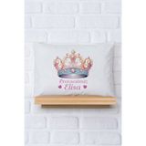 Pia Baby %100 Pamuk İsim Yazılı Kız Bebek Yastık Kılıfı – 35x45 cm Organik Baskı