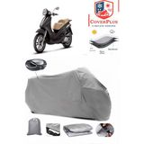 Piaggio Beverly 250 Branda Gri Arka Çanta Uyumlu(Topcase) Motosiket Brandası Motor Örtüsü Çadır Su Geçirmez Motosiklet Kılıfı Motor Brandası,lastikli,taşıma Torbalı