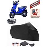 Piaggio Skipper 150 Branda Siyah Arka Çanta Uyumlu(Topcase) Motosiket Brandası Motor Örtüsü Çadır Su Geçirmez Motosiklet Kılıfı Motor Brandası,lastikli,taşıma Torbalı