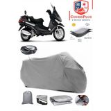 Piaggio X9 250 Branda Gri Arka Çanta Uyumlu(Topcase) Motosiket Brandası Motor Örtüsü Çadır Su Geçirmez Motosiklet Kılıfı Motor Brandası,lastikli,taşıma Torbalı