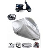 Piaggio Zip 100 Arka Çanta Uyumlu Motosiklet Brandası Lüx Kalite Kalın Yüksek Kalite - Gri