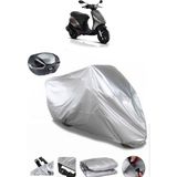 Piaggio Zip 50 Arka Çanta Uyumlu Motosiklet Brandası Lüx Kalite Kalın Yüksek Kalite - Gri