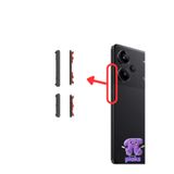 Piaks Redmi Note 13 Pro+ Plus Açma Kapama Ve Yan Ses Tuşu Plastik Düğme 23090RA98C 23090RA98G Uyumlu - Siyah