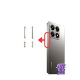 Piaks Xiaomi Mi 14T Açma Kapama Ve Yan Ses Tuşu Plastik Düğme 2406APNFAG Uyumlu - Silver