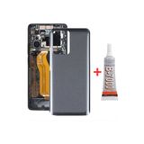Piaks Xiaomi Uyumlu Mi 11T - Mi11T Pro Arka Pil Batarya Kapağı Cam - Siyah + B7000 Yapıştırcı