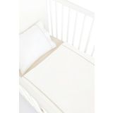 Piamom 100x150 Bebek/çocuk Biyeli %100 Pamuklu Nevresim Takımı Kırık Beyaz-bej
