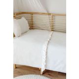 Piamom 100x150 Sade Düz Farbalalı / Fırfırlı %100 Pamuklu Bebek / Çocuk Nevresim Takımı
