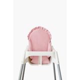 Piamom Fırfırlı Pembe Mama Sandalyesi Minderi Vintage, Iskandinav, Bohem