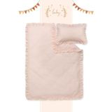 Piamom Ritmo Home Sade Düz Farbalalı / Fırfırlı %100 Pamuklu Bebek / Çocuk Nevresim Takımı