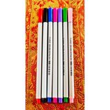 Piano 7'li Pembe Yeşil Mor Fuşya Lacivert Siyah Kırmızı Piano Fineliner Keçeli Kalem