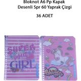 Piano Bloknot A6 Pp Kapak Desenli Spr 60 Yaprak Çizgi