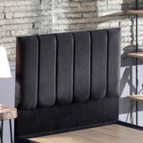Piano Lite 80 cm Siyah Kumaş Başlık Tek Kişilik Yatak Başlığı