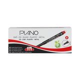Piano Permanent Asetat Kalemi 10'lu Paket (212-S) Renk - Kirmizi