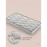 Piar Home 10 cm Silver Bebek ve Çocuk Yatak Park Yatak Beşik Yatak Anne Yanı Ortopedik Yatak Tüm Ölçüler - 45 x 80 cm - Beyaz