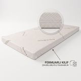 Piar Home 7 cm Visco Bamboo 80X130 Bebek ve Çocuk Yatak Park Yatak Beşik Yatak Anne Yanı Ortopedik Yatak - 80 x 130 cm - Beyaz
