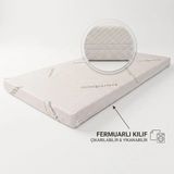 Piar Home 7 cm Visco Bamboo Bebek ve Çocuk Yatak Park Yatak Beşik Yatak Anne Yanı Ortopedik Yatak Tüm Ölçüler - 70 x 140 cm - Beyaz