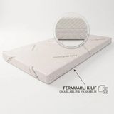 Piar Home 7 cm Visco Bamboo Bebek ve Çocuk Yatak Park Yatak Beşik Yatak Anne Yanı Ortopedik Yatak Tüm Ölçüler - 80 x 140 cm - Beyaz