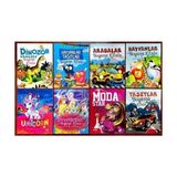 Piar Kids 3-7 Yaş Çocuklar Için Okul Öncesi Eğitici ve Eğlenceli Boyama Kitapları Seti 8 Kitap Toplam 260 Sayfa