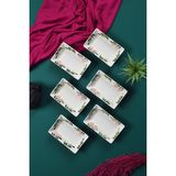 Piatti Naturali 6’lı Çerezlik Bahar Desen Handmade Sunumluk Reçellik Sosluk Kahvaltılık Çerez Ikram Seti