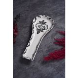 Piatti Naturali Seramik Black Rose Desen Kirli Kaşıklık Tezgah Üstü Kepçe Kaşık Altlığı