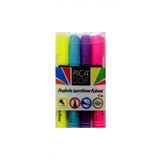 Picador 4 Renk Fosforlu Kalem Seti Neon Renkler