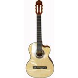 Picaldi ACG21CE Elektro Klasik Gitar (4/4) | Cutaway Kesik Kasa ile Üst Perdelere Kolay Erişim Dahili Preamp ile Sahne Bağlantısı Için Hazır