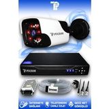 PICAM 1 Kameralı Panda 1 Dış Kamera Set HDD'siz Full HD Gece Görüşlü Güvenlik Kamerası Sistemi