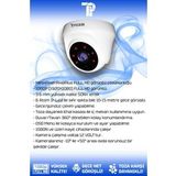 PICAM 4 Kameralı Panda 3 İç Kamera Set 2 TB HDD Full HD Gece Görüşlü Güvenlik Kamerası Sistemi