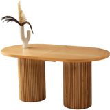 Picasso Naturel Desen Cilalı Mdf Naturel Lora Ayak Açılır 160X90 Masa (Açılımış Ölçüsü 190X90) - 160 X 90