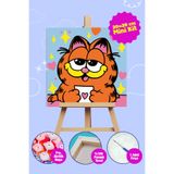 Picasso World Hobby Art Sayılarla Boyama Numaralı Tuval Seti Fırça Boya Dahil 20x20 Cm Aşık Kedi