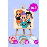 Picasso World Hobby Art Sayılarla Boyama Numaralı Tuval Seti Fırça Boya Dahil 20x20 Cm Mini Hunters