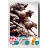 Picasso World Hobby Art Sayılarla Boyama Numaralı Tuval Seti Fırça Boya Dahil 40x50 Cm Mesihin Merhameti