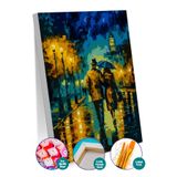 Picasso World Hobby Art Sayılarla Boyama Numaralı Tuval Seti Fırça Boya Dahil 40x50 Cm Nostaljik Sevgililer