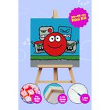 Picasso World Hobby Art Sayılarla Boyama Numaralı Tuval Seti Fırça Boya Dahil 40x50 Cm Red Ball