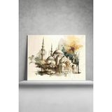 Picasso World Hobby Art Sayılarla Boyama Tuval Hobi Seti Fırça Boya Dahil Camii - 40 x 50 cm