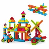 PicassoTiles PTB120 120 adet Kıl Şekli 3D Yapı Taşları Fayans Inşaat Oyuncak Seti Eğitici Playset KÖK Oyuncak Seti Eğitim Seti Çocuklar Branin Geliştirme Okul Öncesi