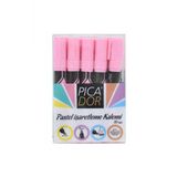 Picatack Fosforlu Kalem Pastel Pembe İşaretleme Kalemi ( 10 Lu Paket)