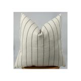 Piccotton Home Krem Siyah Çizgili Dekoratif Kırlent Kılıfı Modern Şık Salon Koltuk Yastık Kılıfı 40x40 45x45 50x50 55x55