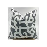 Piccotton Home Modern Desenli Yastık Kılıfı Dekoratif Kırlent Kılıfı Gri Krem Salon Koltuk Yastığı 40x40 45x45 50x50 55x55