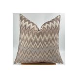 Piccotton Home Premium Dokuma Zigzag Desenli Dekoratif Kırlent Kılıfı Fermuarlı Modern Koltuk ve Kanepe Yastık Kılıfı 40x40 45x45 50x50 55x55