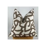 Piccotton Home Vizon Ekru Soyut Desenli Dekoratif Yastık Kılıfı Modern Dokulu Kırlent Kılıfı Fermuarlı Bohem İskandinav 40x40 45x45 50x50 55x55